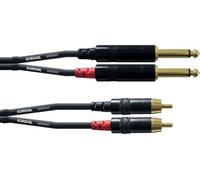 Câble Audio Double Jack Mono/RCA 6 M