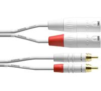 Câble audio double XLR mâles/Rca 3 m blanc CÂBLES AUDIO Essentials RCA