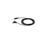 Câble Audio Equip 147084 2.5m, Connecteurs 3.5mm Mâle-Mâle, Contacts Or, Facteurs de Forme Droit/Courbe, Diamètre 3mm, PVC Noir