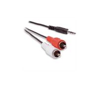 Câble audio Erard Jack 3,5 mm vers 2 RCA mâles 1,5 m Noir