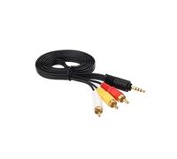 Câble Audio et Vidéo 1, 5 m - Jack 3.5mm vers 3 RCA mâles - Connectez et Profitez de Vos Contenus en Haute Qualité - TV, VCD, DVD, CD -