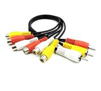 Câble Audio et vidéo Rca mâle à femelle, forte Performance Anti-interférence pour DVD, décodeur TV