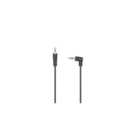 Hama Câble audio, f. jack mâle 3,5mm 90° - f. jack mâle 3,5 mm,stéréo, 1,5m