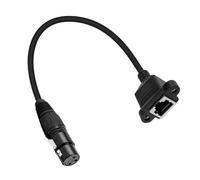 Câble audio femelle mâle, câble adaptateur RJ45 - Connecteur réseau femelle à 3 broches Câble adaptateur RJ45 | Accessoires pour convertisseurs de contrôleur Ethernet à connecteur audio paire