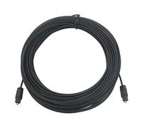 Câble audio fibre optique noir TosLink SPDIF 25 m Noir