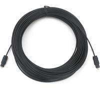 Câble audio fibre optique noir TosLink SPDIF 30 m Noir