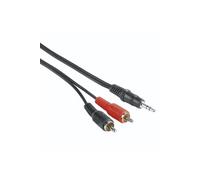 Câble audio, fiche jack mâle 3,5 mm - 2 fiches RCA mâles, 2 m