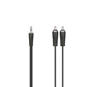 Câble audio, fiche jack mâle 3,5mm - 2 fiches RCA mâles, stéréo, 1,5 m
