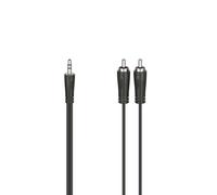 Câble audio, fiche jack mâle 3,5mm - 2 fiches RCA mâles, stéréo, 1,5 m