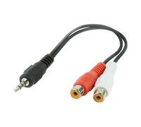 Câble audio - GEMBIRD - CCA-406 - 3.5mm vers 2 x RCA - 20cm - Noir