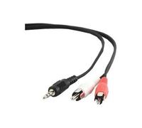 Câble audio GEMBIRD - Mini-jack 3,5mm M / 2x RCA M 1,5m - Noir
