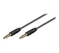 Câble audio - goobay - mini jack 4 pôles (P) - 50 cm - blindé noir