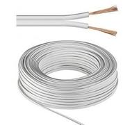 Goobay Câble audio haut-parleur OFC 2x1,5 mm² blanc 10 m - bobine