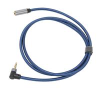 Câble audio haute fidélité 3,5 mm mâle/femelle avec prise micro, compatibilité universelle, conception tressée durable, fiche coudée pour une