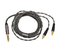 Câble audio HiFi plaqué or, transition de fréquence, fiche détachable, câble tressé souple anti-nœuds, compatible avec les appareils