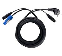 Cable Audio Hybride XLR 3-Pin Speakon Alimentation Enceinte Haut-Parleur PA 5 m