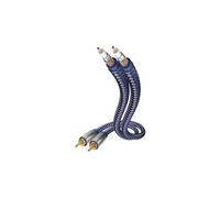 Câble audio Inakustik 00404015 [2x Cinch-RCA mâle - 2x Cinch-RCA mâle] 1.50 m bleu, argent contacts dorés G