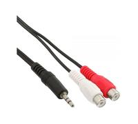 Câble audio - INLINE - Jack 3,5 mm - RCA (Cinch) x2 - 2 m - Noir