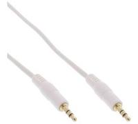 Câble audio inline® prise jack stéréo 3,5 mm vers prise blanche / or 1 m G