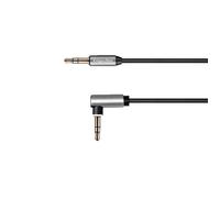 Câble Audio Jack 3 5 mm Kruger&Matz Basic 1 8m Connecteur Coudé à 90° Ressort de Protection Anti-Torsion