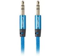 Lanberg CA-MJMJ-10CU-0010-BL câble audio 1 m 3,5mm Bleu