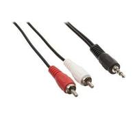 Câble audio Jack 3,5 mm mâle - 2x RCA Mâles 15.0 m - VALUELINE - Noir