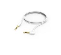 Câble audio - Jack 3.5 mm mâle mâle angle 90° 1 m blanc
