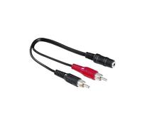 Hama 00305040 câble audio 3,5mm 2 x RCA Noir