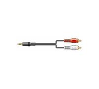 Skytronic Câble Audio Jack 3,5/RCA - 1,5m - Idéal pour Relier votre Ordinateur Portable, votre TV, Tablette, Smartphone…