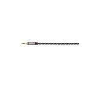 Câble audio jack 3,52mm mâle-jack 3,52mm mâle stéréo textile doré 1,5m