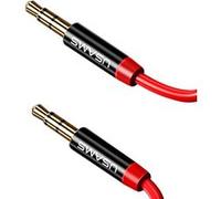 Câble Audio Jack 3,5mm mâle-mâle Auxiliaire Smartphone Casque Usams Rouge Rouge G