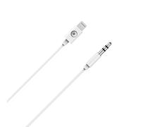 Câble audio Jack 3.5mm vers Lightning 90cm Blanc