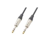 PD Connex Câble Audio Cordon Jack 6,35 Mâle Stéréo/Jack 6,35 Mâle Stéréo - 3m