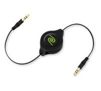 Câble audio jack-jack 3.5 mm rétractable Retrak - 1,50 m Retrak