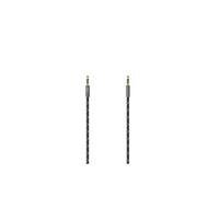 Câble audio, jack mâle 3,5 mm/con . mâle, stéréo, métal ., doré, 0,75 m