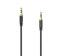 Câble audio, jack mâle 3,5 mm/f. mâle, stéréo, doré, ultrafin, 1,5 m