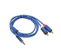 Câble Audio Jack mâle vers 2 RCA mâle de 3.5mm, séparateur de casque, adaptateur Aux, câble pour amplificateur de téléphone, casque d'écoute de cinéma