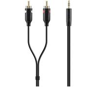 Belkin - Câble audio - RCA x 2 mâle pour mini-phone stereo 3.5 mm mâle - 2 m - double blindage