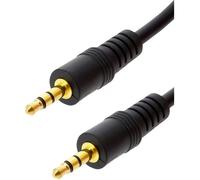 Câble Audio - LINQ - Mâle-Mâle 3.5 mm - 5m - Son stéréo - Noir