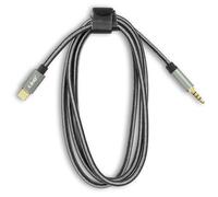 Câble Audio - LinQ - USB-C vers Jack 3.5mm - Nylon Tressé - 1.5m - Son de Qualité Sans Perte