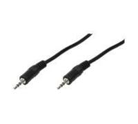 Câble audio - LOGILINK - 2 x Jack 3,5mm Mâle - 2m - PVC - Noir