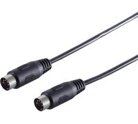 Câble audio / MIDI, 5 pôles DIN mâle DIN mâle, noir - longueur : 2,50 m