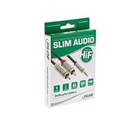InLine Câble audio fin avec prise jack 3,5 mm mâle vers 2 RCA ST 1 m