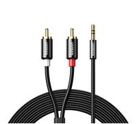 Câble audio mini-jack 3,5 mm - 2 RCA 1,5 m noir