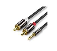 cable audio mini jack 3,5 mm 2rca 3m noir (10590)