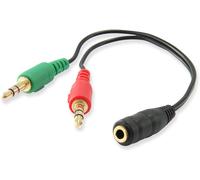 Câble audio mini jack 3,5 mm femelle vers 2 jack 3,5 mm mâle