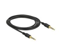 - Câble audio - mini jack 4 pôles mâle pour mini jack 4 pôles mâle - 2 m - noir