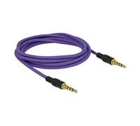 - Câble audio - mini jack 4 pôles mâle pour mini jack 4 pôles mâle - 2 m - violet
