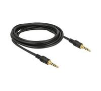 - Câble audio - mini jack 4 pôles mâle pour mini jack 4 pôles mâle - 3 m - noir