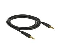 Delock - Câble audio - mini jack à 5 pôles mâle pour mini jack à 5 pôles mâle - 2 m - noir